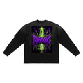 Sunfade Hand-Frayed Faux Two-Piece T-Shirt