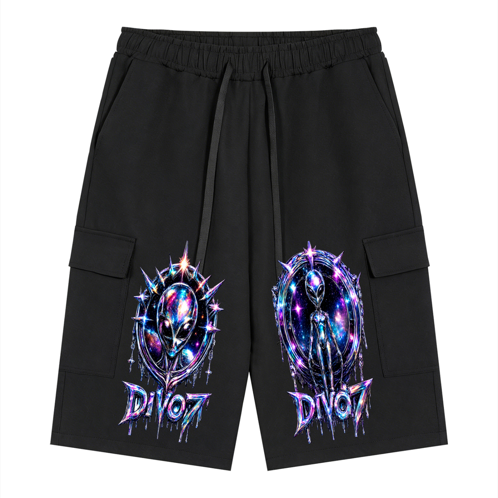Unisex Drawstring Cargo Shorts