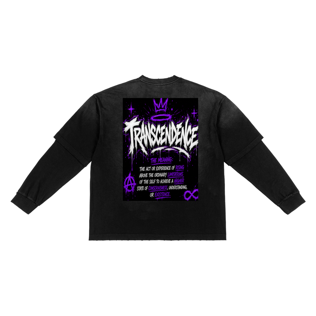 Sunfade Hand-Frayed Faux Two-Piece T-Shirt