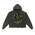 Vintage Washed Frayed-Hem Hoodie